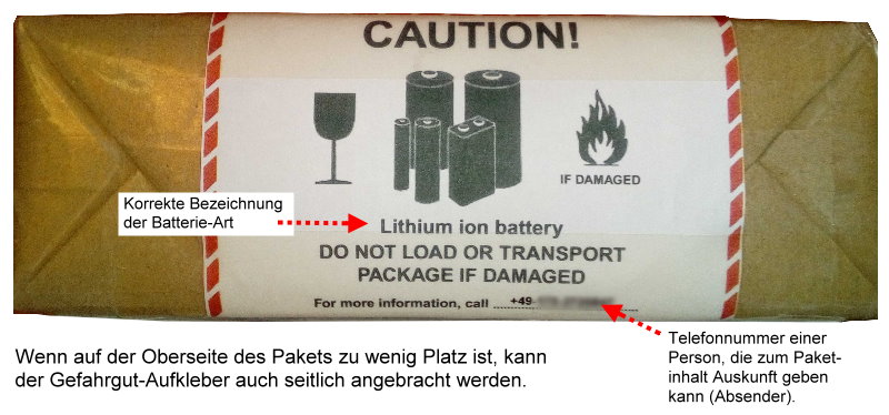 Achtung Batterien Und Akkus Sind Gefahrgut 5232