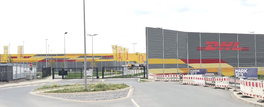 Mega-Paketzentrum von DHL Bochum