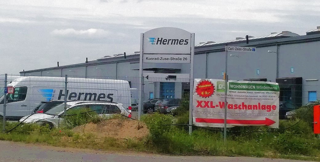 Hermes Verteilzentrum in Bielefeld