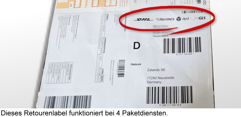 Infos zur Retoure & Paket zurückschicken