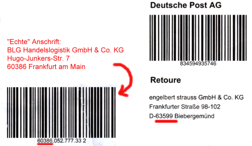 Rücksendeschein Deutsche Post - Einschreiben Mit Und Ohne Ruckschein Kosten Im Uberblick Chip / Object subject to inspection and delay on delivery.