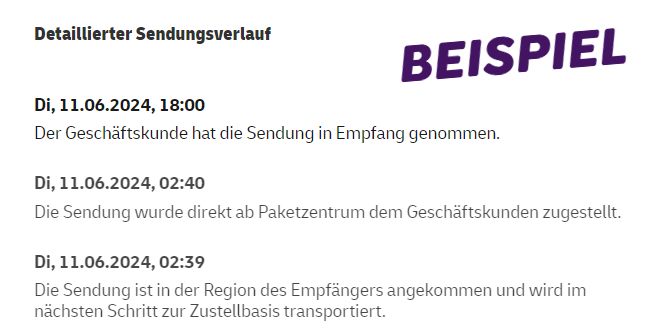 Die Sendung Wurde Direkt Ab Paketzentrum Dem Geschäftskunden Zugestellt www.paketda.de